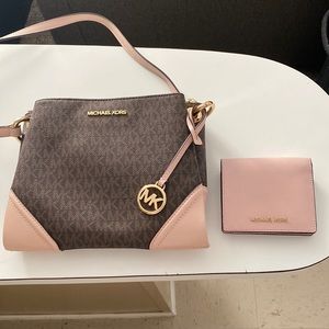Michael Kors crossbody and wallet